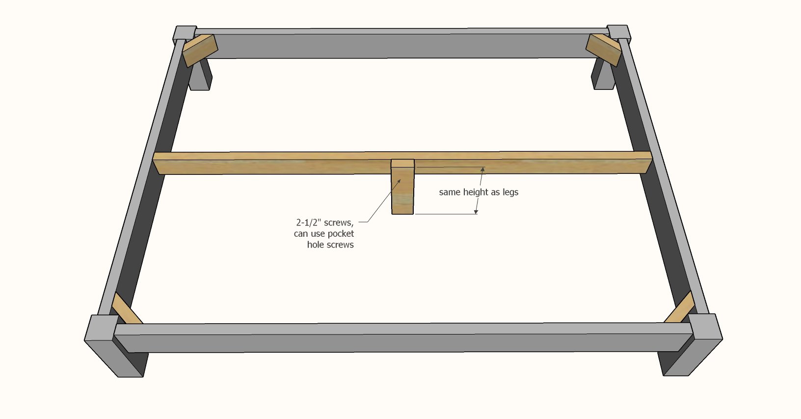 Essential Bed Frame in All Sizes Ana White